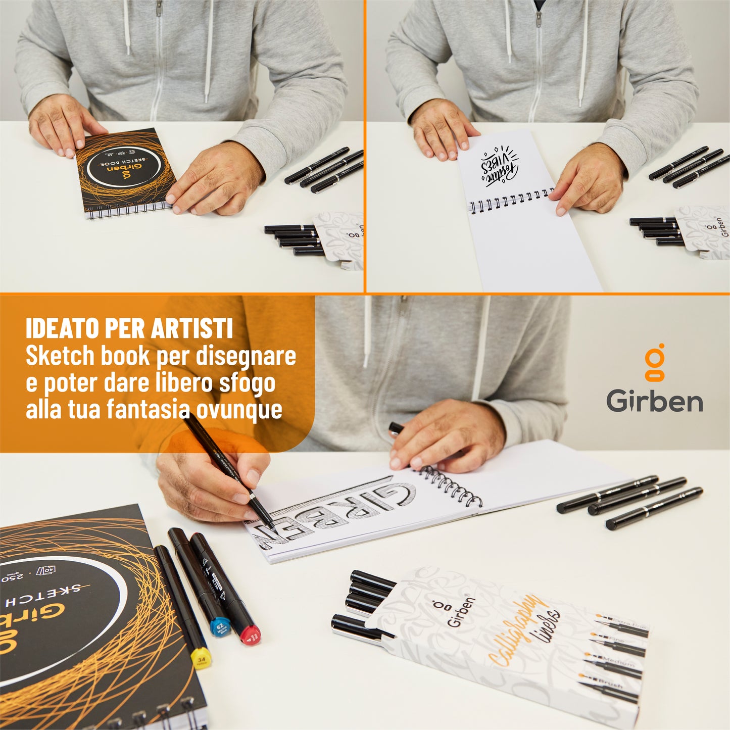 Sketchbook A5 x2 - 50 fogli 250gr